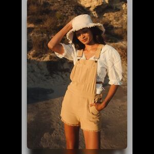 Anthropologie Pilcro The Wanderer Short Overalls